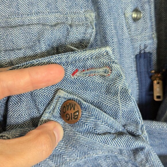 Vintage BIG MAC overalls 42R mechanic coveralls JC Penney jumpsuit - Picture 10 of 14